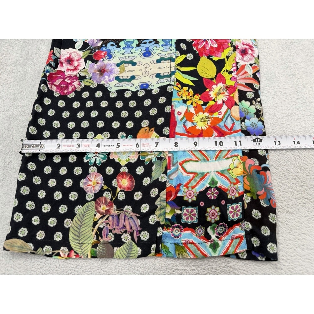 Johnny Was Dreamer Pants Womens Large Floral Boho Wrap Bohemian Ankle Relaxed - Picture 9 of 9